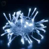 Fényfüzér 5m elemes hideg fehér 50 LED 8 fénymód kültéri/beltéri