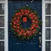 Fényfüzér 5m elemes piros 50 LED 8 fénymód kültéri/beltéri