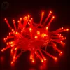 Fényfüzér 5m elemes piros 50 LED 8 fénymód kültéri/beltéri