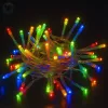 Fényfüzér 5m elemes színes 50 LED 8 fénymód kültéri/beltéri