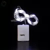 Fényhuzal 2m gombelemes hideg fehér 3 fénymód 20 LED