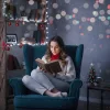 Fényhuzal 2m gombelemes hideg fehér 3 fénymód 20 LED