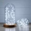 Fényhuzal 2m gombelemes hideg fehér 3 fénymód 20 LED