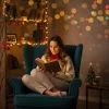 Fényhuzal 2m gombelemes meleg fehér 3 fénymód 20 LED