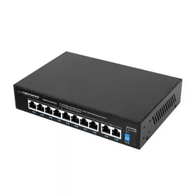   Esperanza 8 portos PoE Ethernet kapcsoló + 2 Uplink port, 10/100 sebességgel, Spotter funkcióval - ENS106