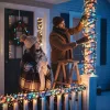 Fényfüzér 20m színes 200 LED 8 fénymód kültéri/beltéri