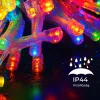 Fényfüzér 20m színes 200 LED 8 fénymód kültéri/beltéri