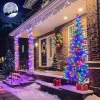 Fényfüzér 50m színes 400 LED 8 fénymód kültéri/beltéri