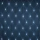 Fényháló 2x2m hideg fehér 160 LED 8 fénymód toldható kültéri/beltéri