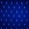 Fényháló 2x2m kék 160 LED 8 fénymód toldható kültéri/beltéri