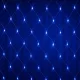 Fényháló 2x2m kék 160 LED 8 fénymód toldható kültéri/beltéri