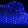 Fényháló 2x2m kék 160 LED 8 fénymód toldható kültéri/beltéri