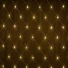 Fényháló 2x2m meleg fehér 160 LED 8 fénymód toldható kültéri/beltéri