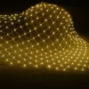 Fényháló 2x2m meleg fehér 160 LED 8 fénymód toldható kültéri/beltéri