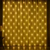 Fényháló 2x2m meleg fehér 160 LED 8 fénymód toldható kültéri/beltéri