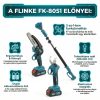 Flinke Magassági Ágvágó Láncfűrész és Metszőolló Teleszkópos Nyéllel 2db 68V Akkuval FK-8051