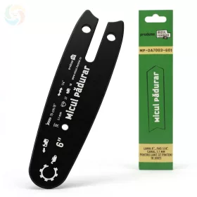   Láncfűrész vezetőlemez 6"(15 cm) - 1/4" osztás, 1.1 mm horony