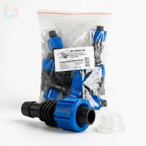 10db indítócsatlakozó csepegtető szalaghoz 16 mm gumitömítéssel Micul Fermier MF-IR3032