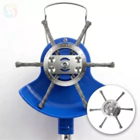   Acél fonatos gyomirtó drótkorong akkumulátoros fűkaszához, szegélynyíróhoz (150mm)