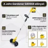 John Gardener dupla akkus kerekes fűkasza 38 kiegészítővel, damilfejjel 21V G80668