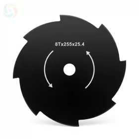 8 fogas bozótvágó tárcsa fűkaszához 8Tx255x25.4 mm