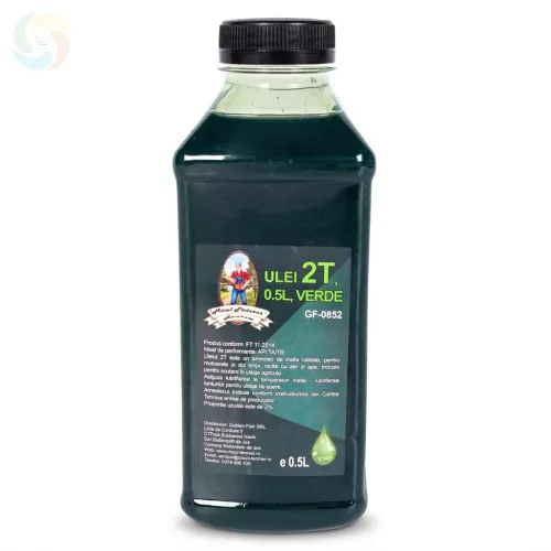 2T motorolaj keverék kétütemű gépekhez (Zöld, 500ml)