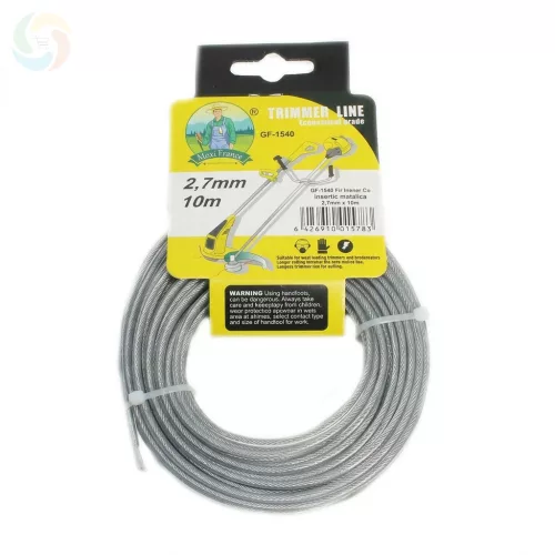 Fémszálas fűkasza damil 10m (2.4-3mm)
