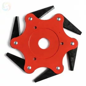   6 ágú lengőkéses fűkasza vágótárcsa erősített acélpengével 255x25,4mm