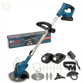   Hitman Dupla Akkus fűkasza 14 kiegészítővel 62V HT-BGT-1532R