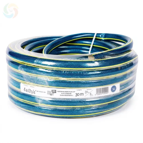 Bluebos Premium locsolótömlő 3/4" 30m 4 rétegű csavarodásmentes kertislag MF-FA1003