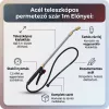 Acél teleszkópos (1m) permetező szár réz csatlakozókkal, állítható nyéllel 