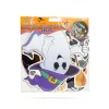 Halloween-i dekoráció szett - 6 féle motívum - csillogó spirál akasztóval