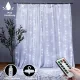 Távirányítós Micro LED Fényfüggöny USB 3x2m hideg fehér 8 fénymód kültéri/beltéri