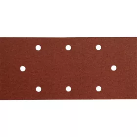   EXTOL PREMIUM csiszolópapír, tépőzáras, 93×190 mm, 8 lyukas klt. P80, 10db/cs, 407115-höz