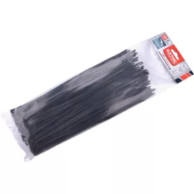   EXTOL PREMIUM kábelkötegelő 4,6×280mm 100db, EXTRA, fekete nylon; UV-, sav- és lúgálló