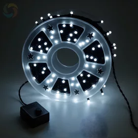   Minigömb Fényfüzér 8 fénymód 50m hideg fehér 320 LED kültéri/beltéri