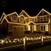 Minigömb Fényfüzér 8 fénymód 50m meleg fehér 320 LED kültéri/beltéri