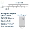 Minigömb Fényfüzér 8 fénymód 50m színes 320 LED kültéri/beltéri