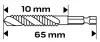 NEO TOOLS Gépi menetfúró, 2az1ben előfúró éllel, HSS-Titán, M3X0,5mm, hatszög szárral 08-949