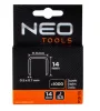 NEO TOOLS Tűzőkapocs 14mm, J típus, 1000db 16-514