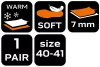 NEO TOOLS Talpbetét, filc, hőszigetelt, 40-41 82-341