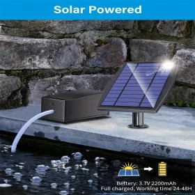   Napenergiás oxigénszivattyús akvárium levegőztető kültéri oxigénszivattyús hidroponikus növényi levegőztető