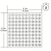1-100 lap vízálló szám matrica