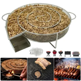 Fém hideg füstölő BBQ-hoz