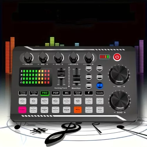 LED hangkeverő pult – multi-effekt audio vezérlés hangerővel, basszussal, track módokkal