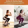 3db-os állítható térdvédő és jóga fitnesz lábtörlő készlet, amely magas szilárdságú és tartós, alkalmas lábnyújtáshoz és állítható edzésekhez. FEKETE