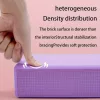 2 db egyszínű jógatégla, csúszásmentes, nagy sűrűségű jógablokkok, alkalmasak testformáláshoz, lábnyomáshoz, jógához és pilateshez Yoga Brick-Lila/2db