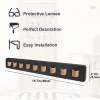 1db modern rusztikus, fából készült napszemüveg-rendező – falra szerelhető szemüvegkijelző és tárolóállvány akár 9 szemüveghez – tökéletes lakberendezés Sötét szürke