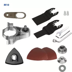   Multifunkciós Szögcsiszoló Átalakító Oszcilláló Szerszám Adapter, Oszcilláló Szerszám Adapter Készlet M10