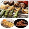 20/30/50db Tartós Rozsdamentes Acél BBQ Nyársak 1 Cső Tárolóval, Újrahasználható és Könnyen Tisztítható Kültéri és Beltéri Grillezési Partikhoz 20 db